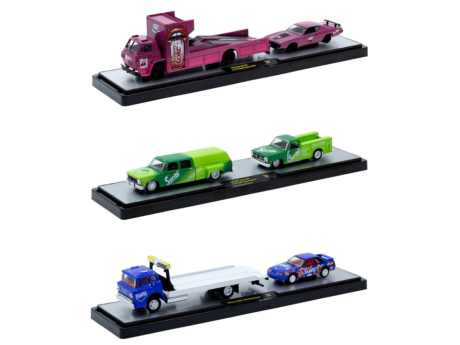 Auto Haulers "Soda" Set of 3 pieces Release 44 Limited Edition to 5750 pieces Worldwide 1/64 Diecast Model Cars by M2 Machines - image 2