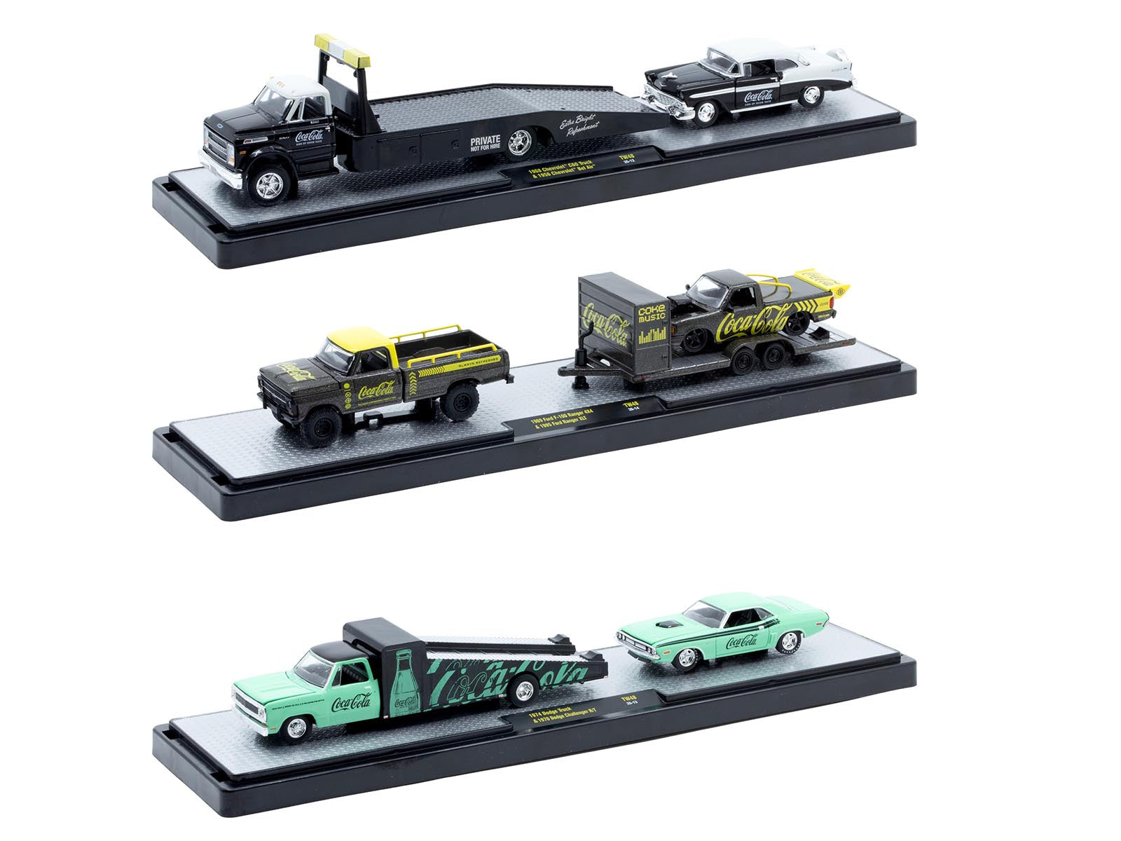 Auto Haulers "Coca-Cola" Set of 3 pieces Release 48 Limited Edition to 4800 pieces Worldwide 1/64 Diecast Models by M2 Machines - image 2