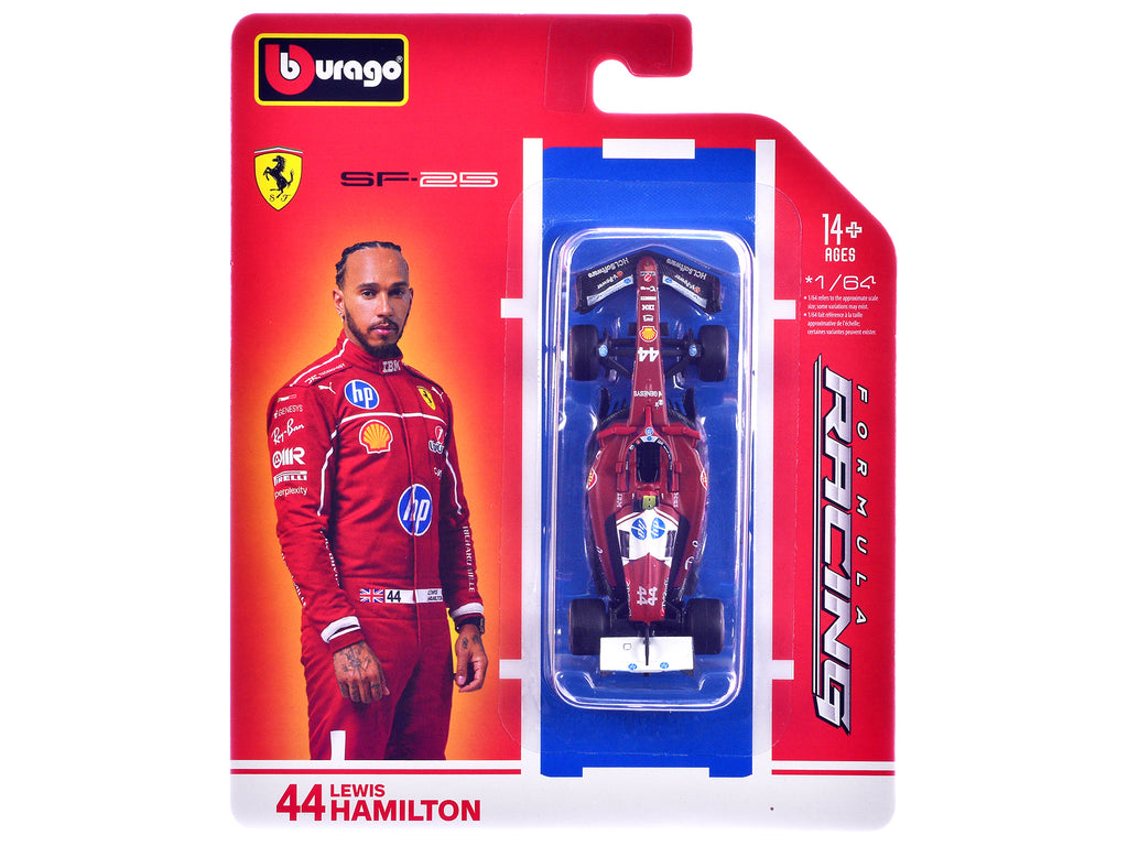 Ferrari SF-25 #44 Lewis Hamilton Formula One F1 World Championship (2025) "Formula Racing" Series 1/64 Diecast Model Car by Bburago