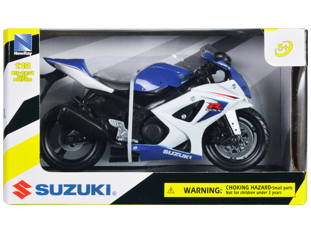 2008 Suzuki GSX-R1000 Blue Bike Motorcycle 1/12 by New Ray - image 3