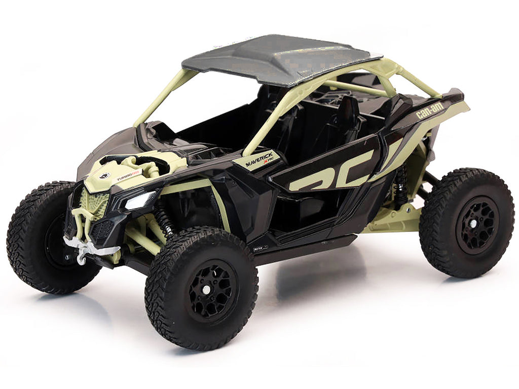 Can-Am Maverick X3 XRC Turbo ATV Tan and Black with Silver Top cast 1/18 Diecast Model by New Ray - image 2