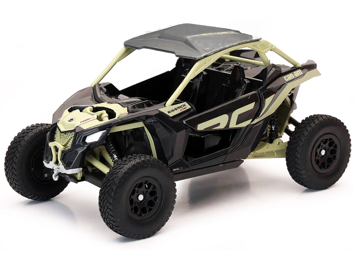 Can-Am Maverick X3 XRC Turbo ATV Tan and Black with Silver Top cast 1/18 Diecast Model by New Ray - image 2