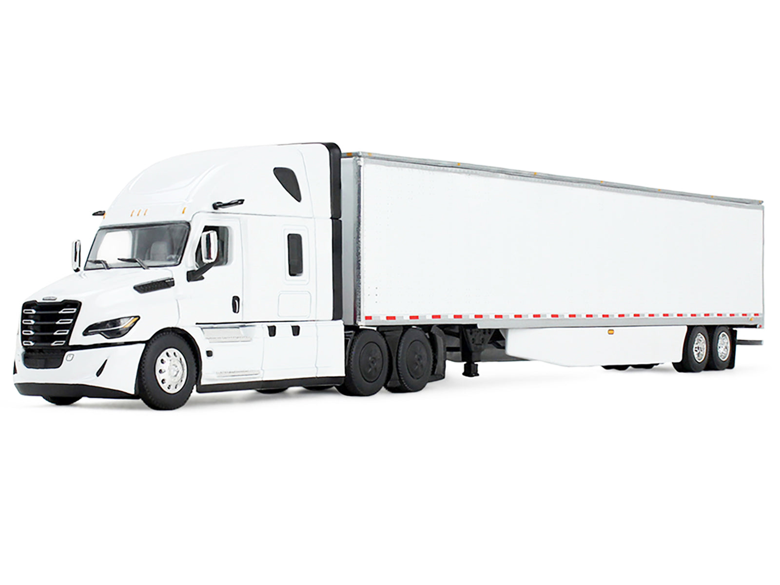 Freightliner Fifth Generation Cascadia Raised Roof Sleeper & 53' Utility Trailer with Skirts White 1/64 Diecast Model by DCP/First Gear - image 2