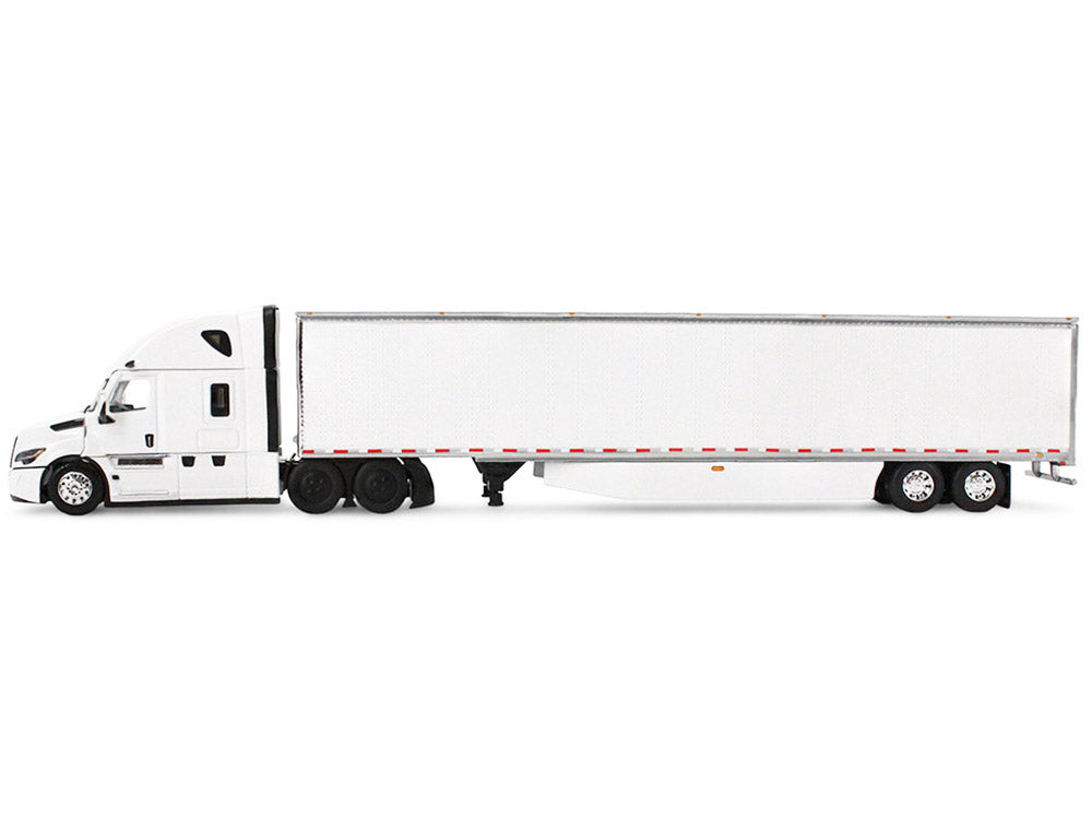 Freightliner Fifth Generation Cascadia Raised Roof Sleeper & 53' Utility Trailer with Skirts White 1/64 Diecast Model by DCP/First Gear - image 4