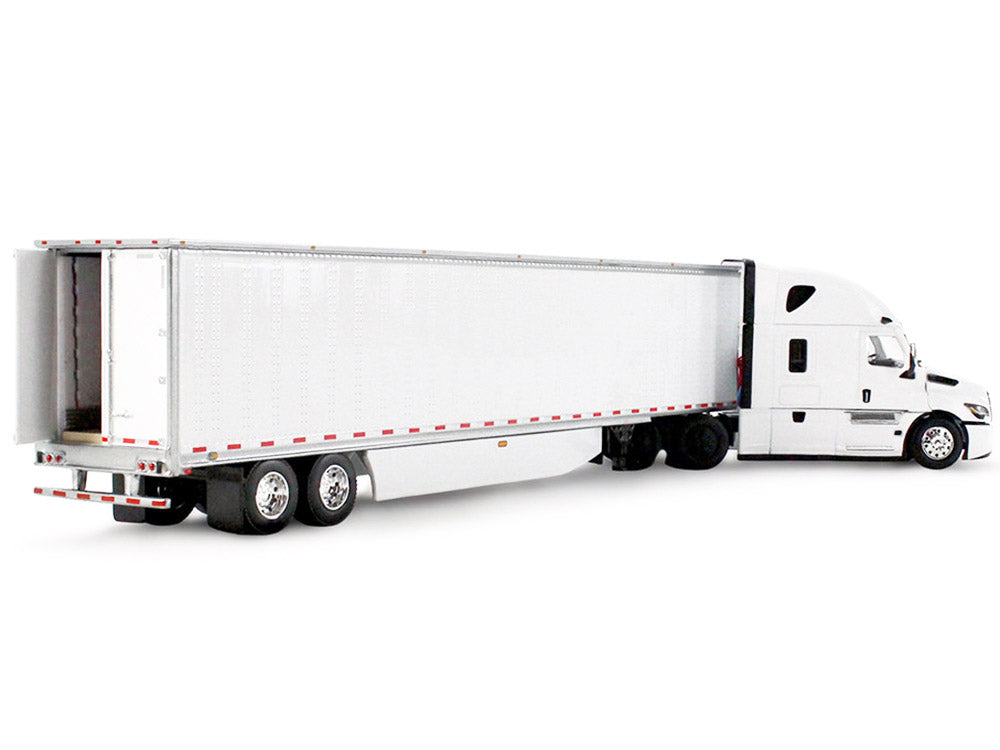 Freightliner Fifth Generation Cascadia Raised Roof Sleeper & 53' Utility Trailer with Skirts White 1/64 Diecast Model by DCP/First Gear - image 5