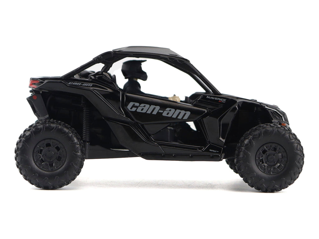 Can-Am Maverick X3 X RS Turbo RR Triple Black with Driver Figure 1/32 Diecast Model by BRP Models - image 2