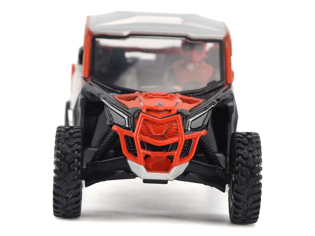 Can-Am Maverick X3 X RS Turbo RR Chalk Gray and Magma Red with Driver Figure 1/32 Diecast Model by BRP Models - image 4