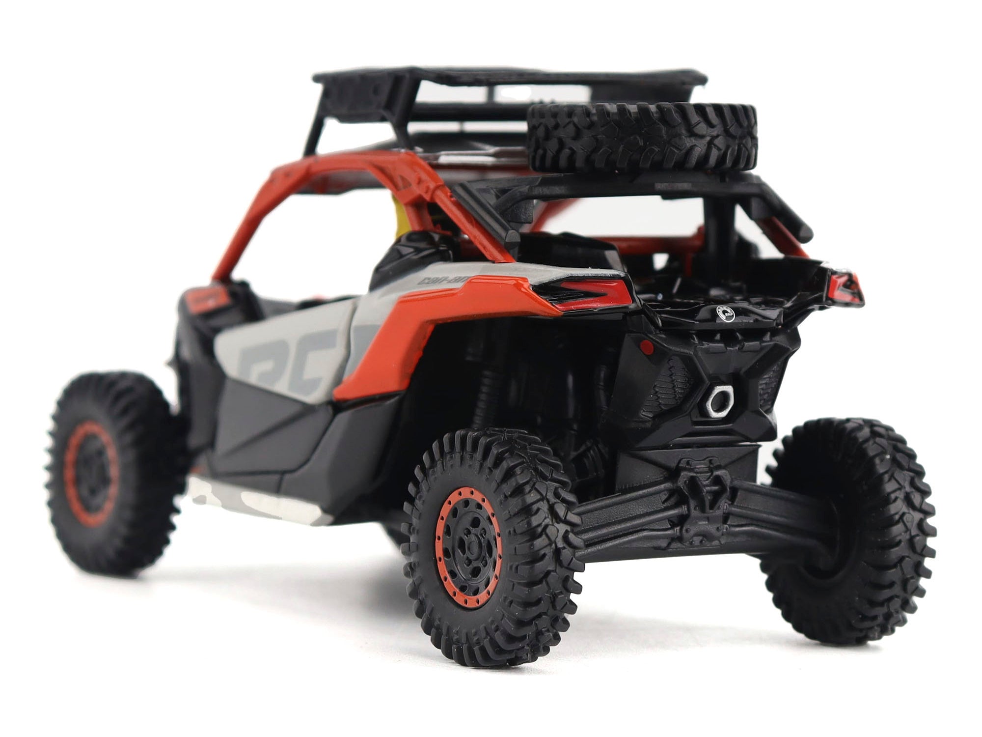 Can-Am Maverick X3 X RS Turbo RR Sand Version Chalk Gray and Magma Red with Driver Figure 1/32 Diecast Model by BRP Models - image 3