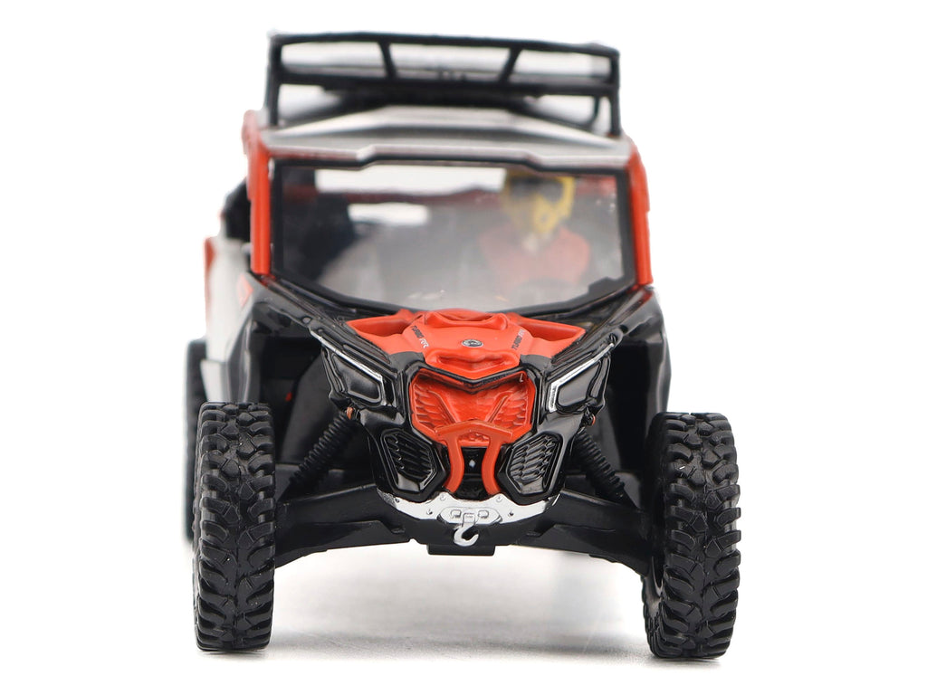 Can-Am Maverick X3 X RS Turbo RR Sand Version Chalk Gray and Magma Red with Driver Figure 1/32 Diecast Model by BRP Models - image 4