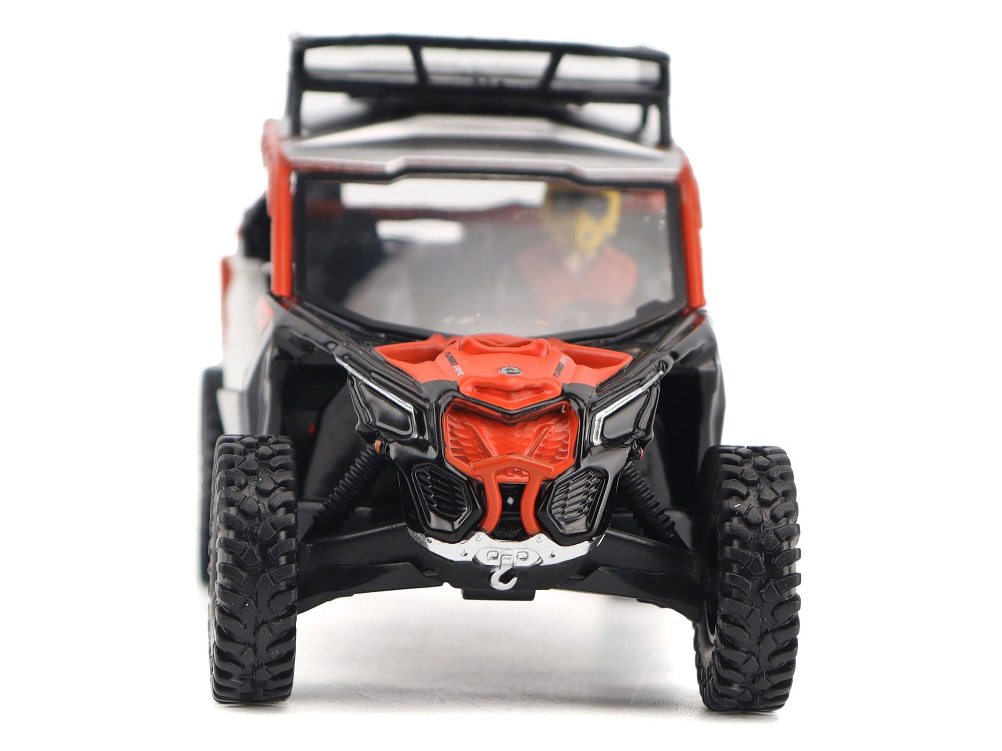 Can-Am Maverick X3 X RS Turbo RR Sand Version Chalk Gray and Magma Red with Driver Figure 1/32 Diecast Model by BRP Models - image 4
