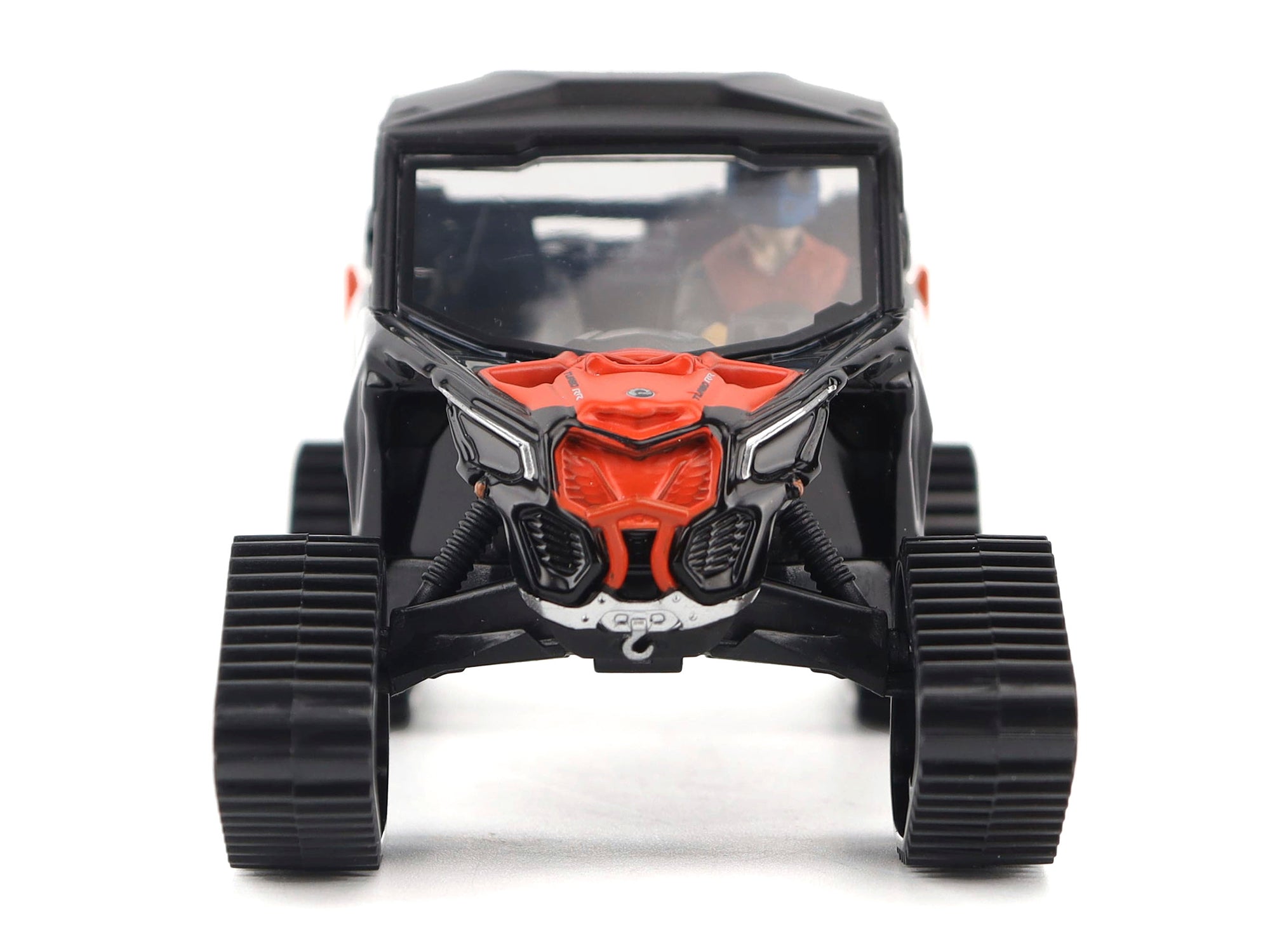 Can-Am Maverick X3 X RS Turbo RR Winter Version Chalk Gray and Magma Red with Driver Figure 1/32 Diecast Model by BRP Models - image 5