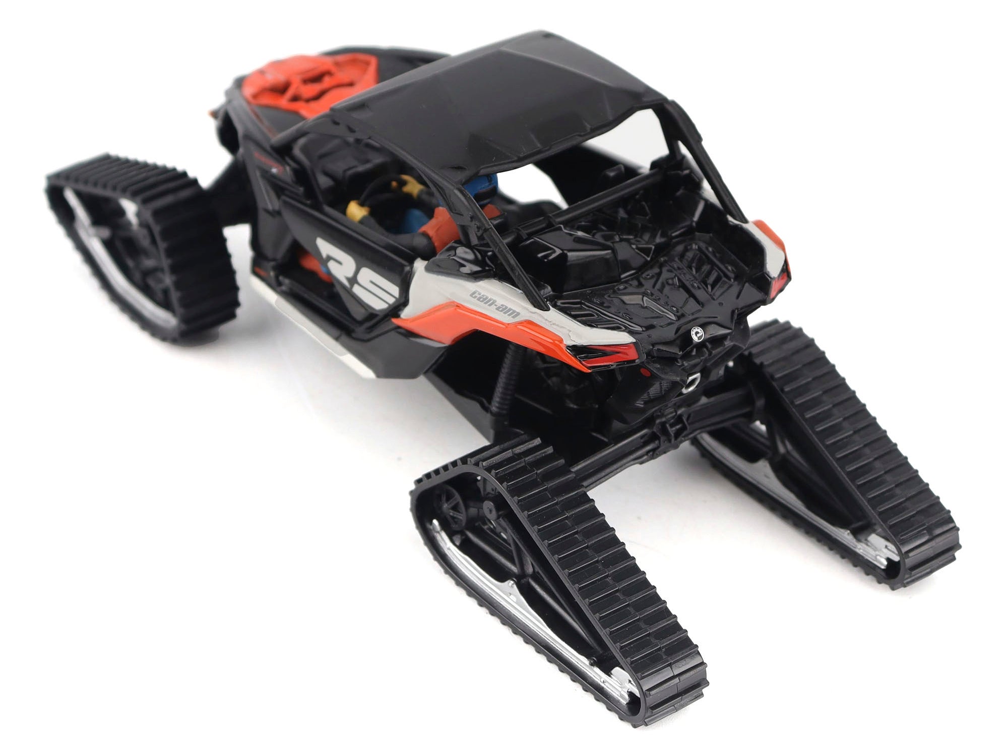 Can-Am Maverick X3 X RS Turbo RR Winter Version Chalk Gray and Magma Red with Driver Figure 1/32 Diecast Model by BRP Models - image 2