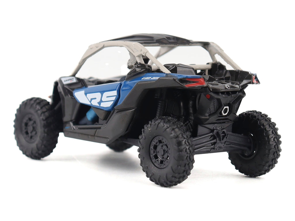 Can-Am Maverick X3 X RS Turbo RR Intense Blue and Chalk Gray with Driver Figure 1/32 Diecast Model by BRP Models - image 4