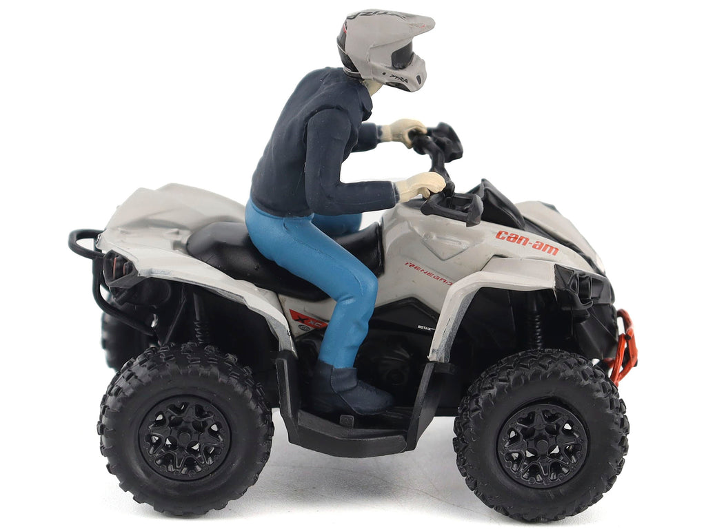 Can-Am Renegade X XC 1000R ATV Chalk Gray with Driver Figure 1/32 Diecast Model by BRP Models - image 2