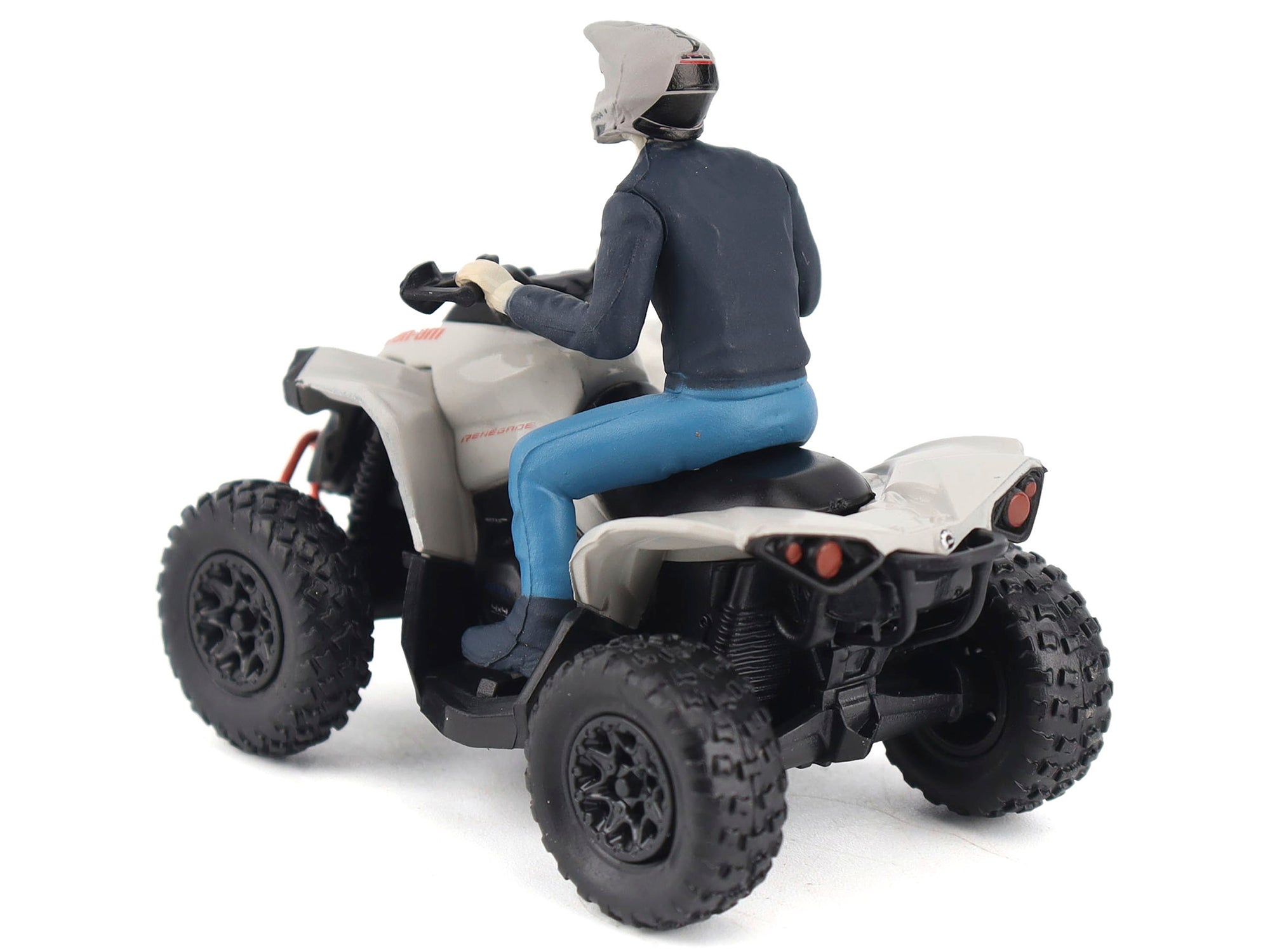 Can-Am Renegade X XC 1000R ATV Chalk Gray with Driver Figure 1/32 Diecast Model by BRP Models - image 3