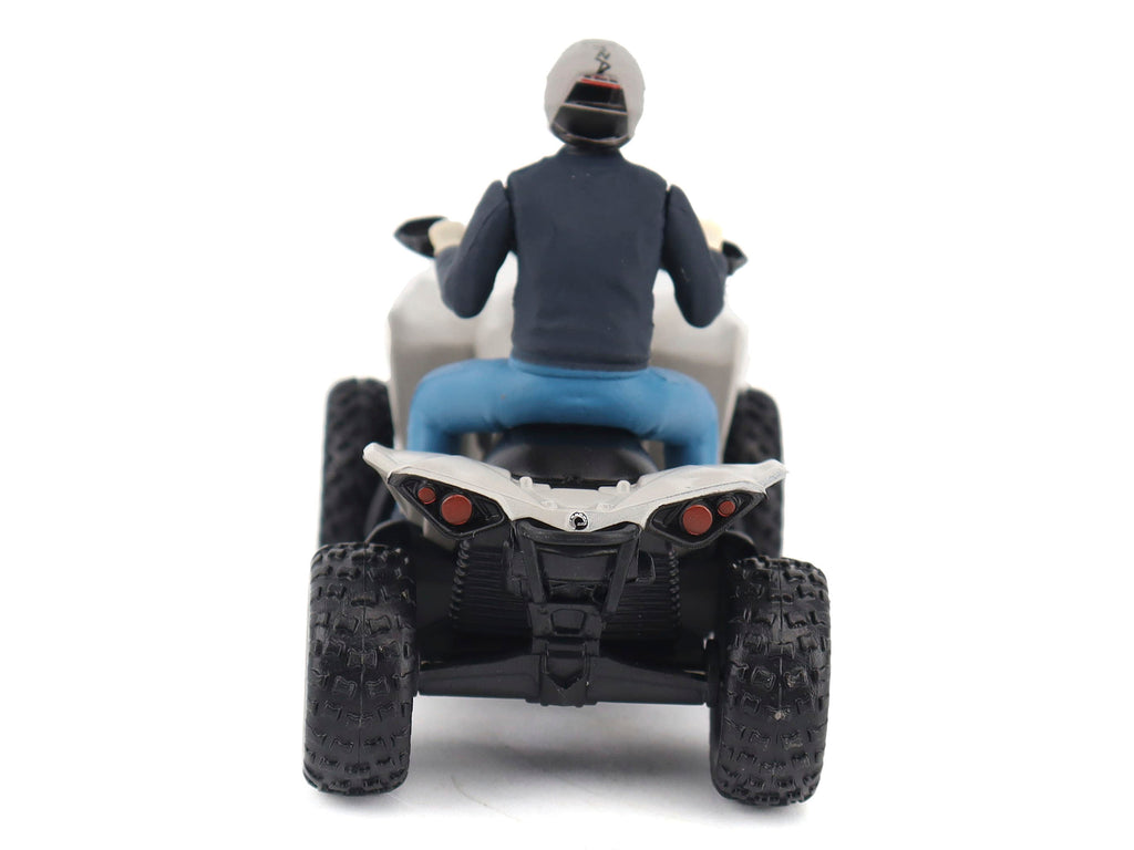 Can-Am Renegade X XC 1000R ATV Chalk Gray with Driver Figure 1/32 Diecast Model by BRP Models - image 5