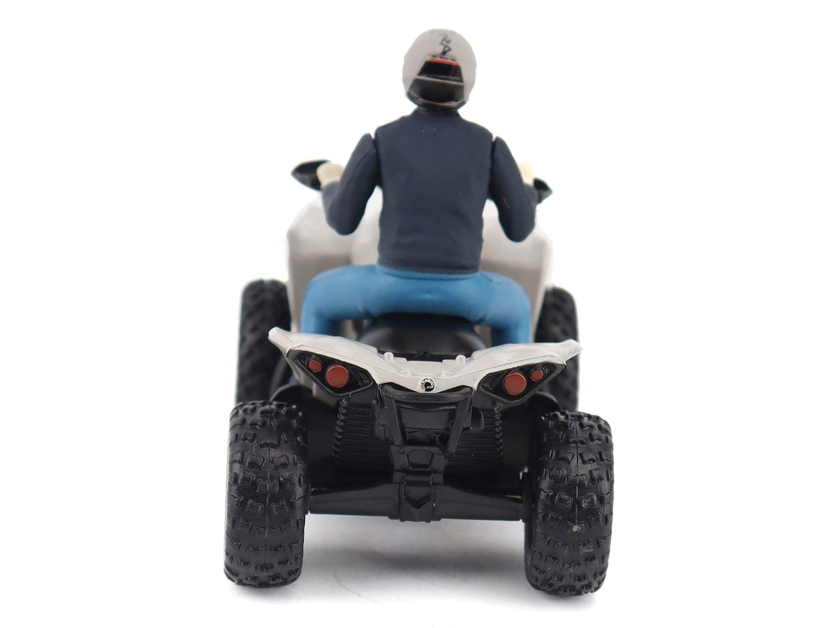 Can-Am Renegade X XC 1000R ATV Chalk Gray with Driver Figure 1/32 Diecast Model by BRP Models - image 5