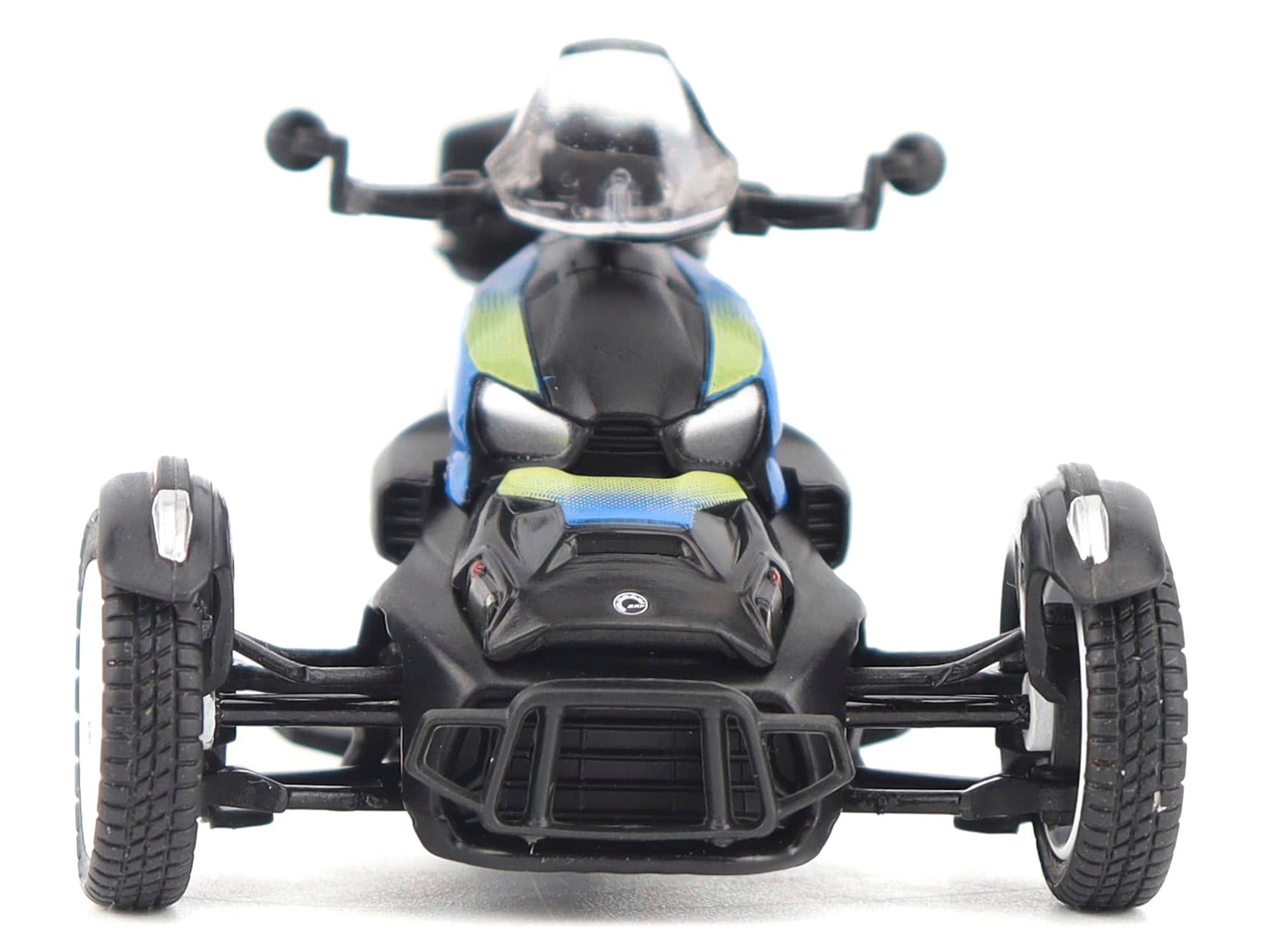 Can-Am Ryker Rally 3-Wheel Motorcycle Galactic Blue and Black 1/32 Diecast Model by BRP Models - image 4