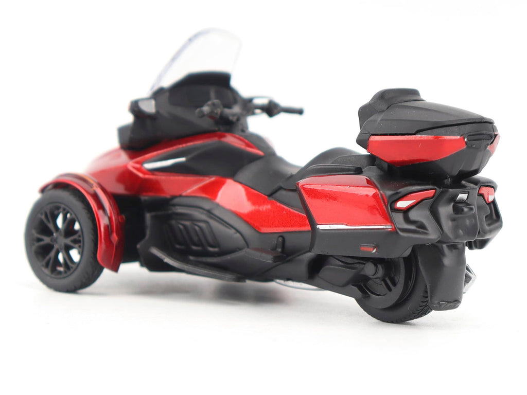 Can-Am Spyder RT Limited 3-Wheel Motorcycle Deep Marsala Red Metallic with Driver Figure 1/32 Diecast Model by BRP Models - image 3