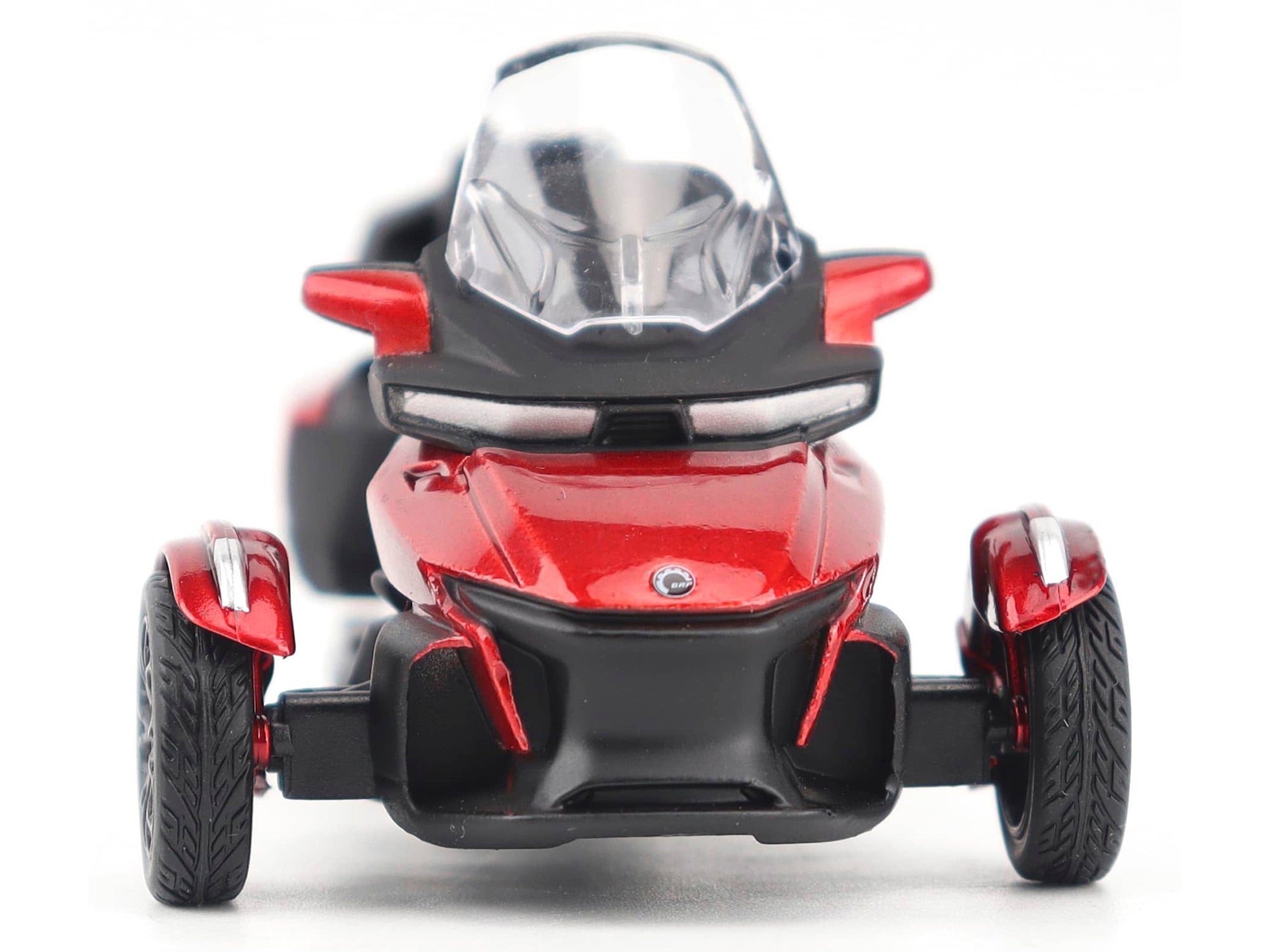 Can-Am Spyder RT Limited 3-Wheel Motorcycle Deep Marsala Red Metallic with Driver Figure 1/32 Diecast Model by BRP Models - image 4