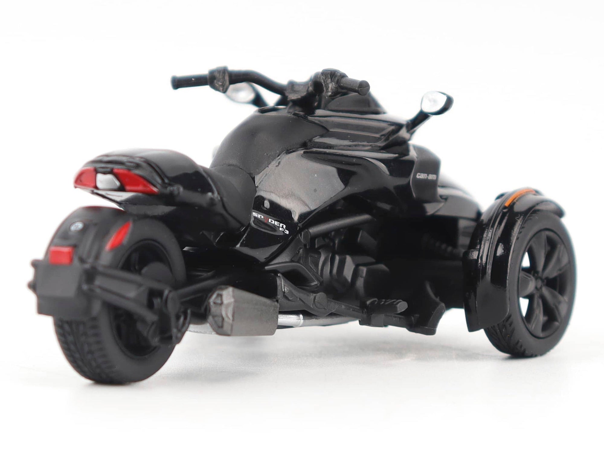 Can-Am Spyder F3 3-Wheel Motorcycle Steel Black Metallic 1/32 Diecast Model by BRP Models - image 3