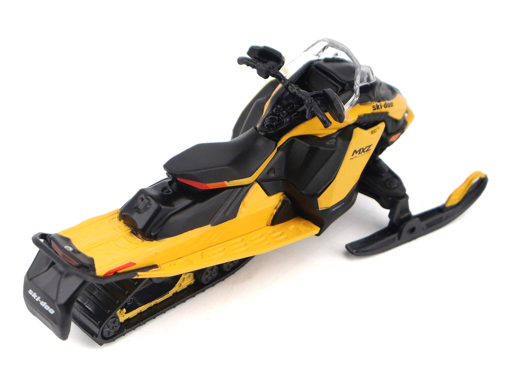 Ski-Doo MXZ Blizzard (Trail Segment) Neo Yellow and Ski-Doo MXZ 120cc (Kid's Model) Neo Yellow Set of 2 Snowmobiles 1/32 Diecast Models by BRP Models - image 5