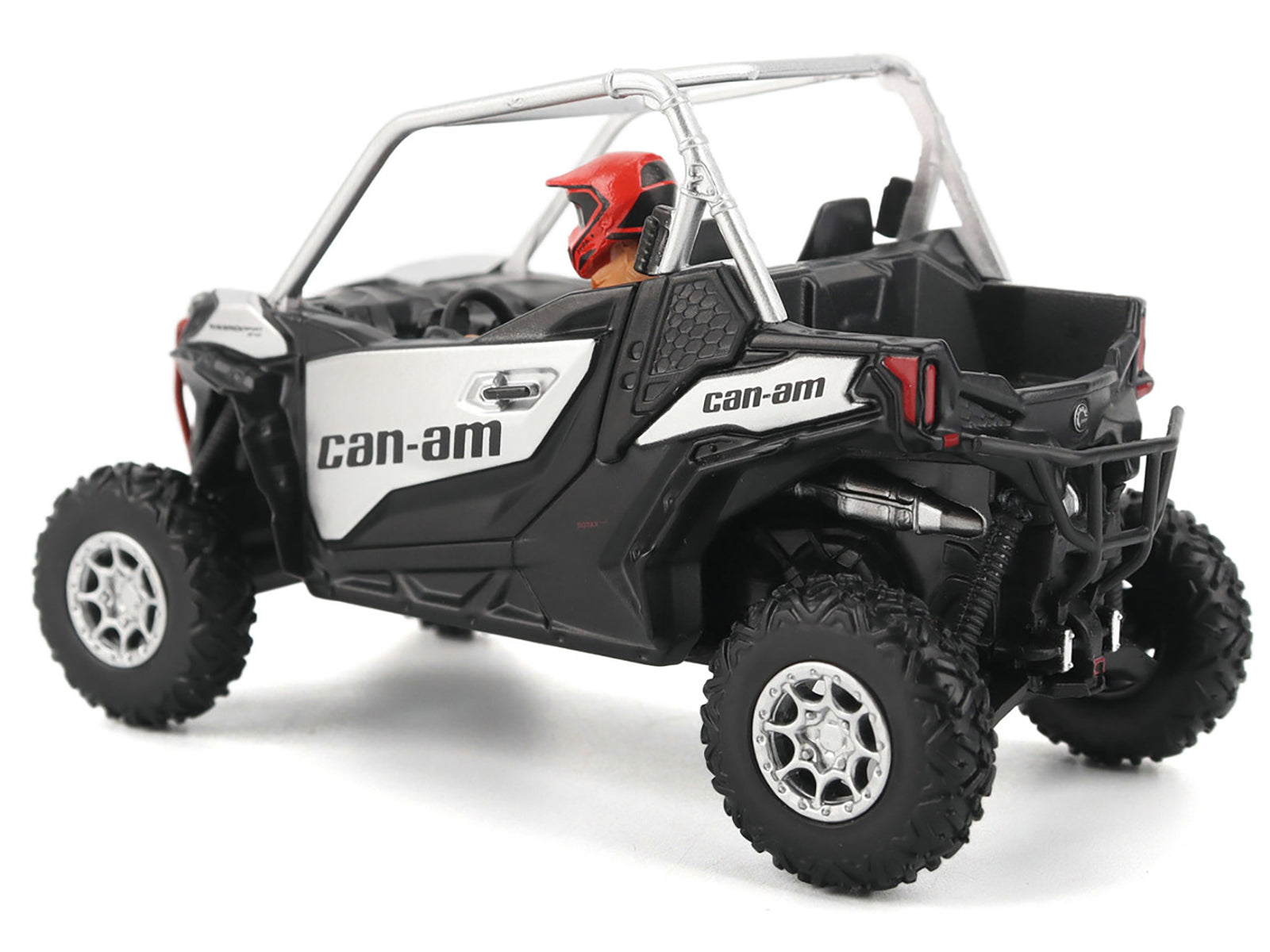 Can-Am Maverick Sport XXC 1000R Silver Metallic and Black with Driver Figure 1/32 Diecast Model by BRP Models - image 3
