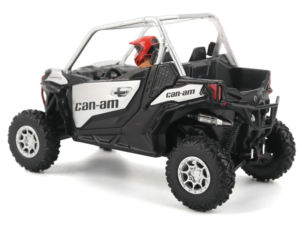 Can-Am Maverick Sport XXC 1000R Silver Metallic and Black with Driver Figure 1/32 Diecast Model by BRP Models - image 3