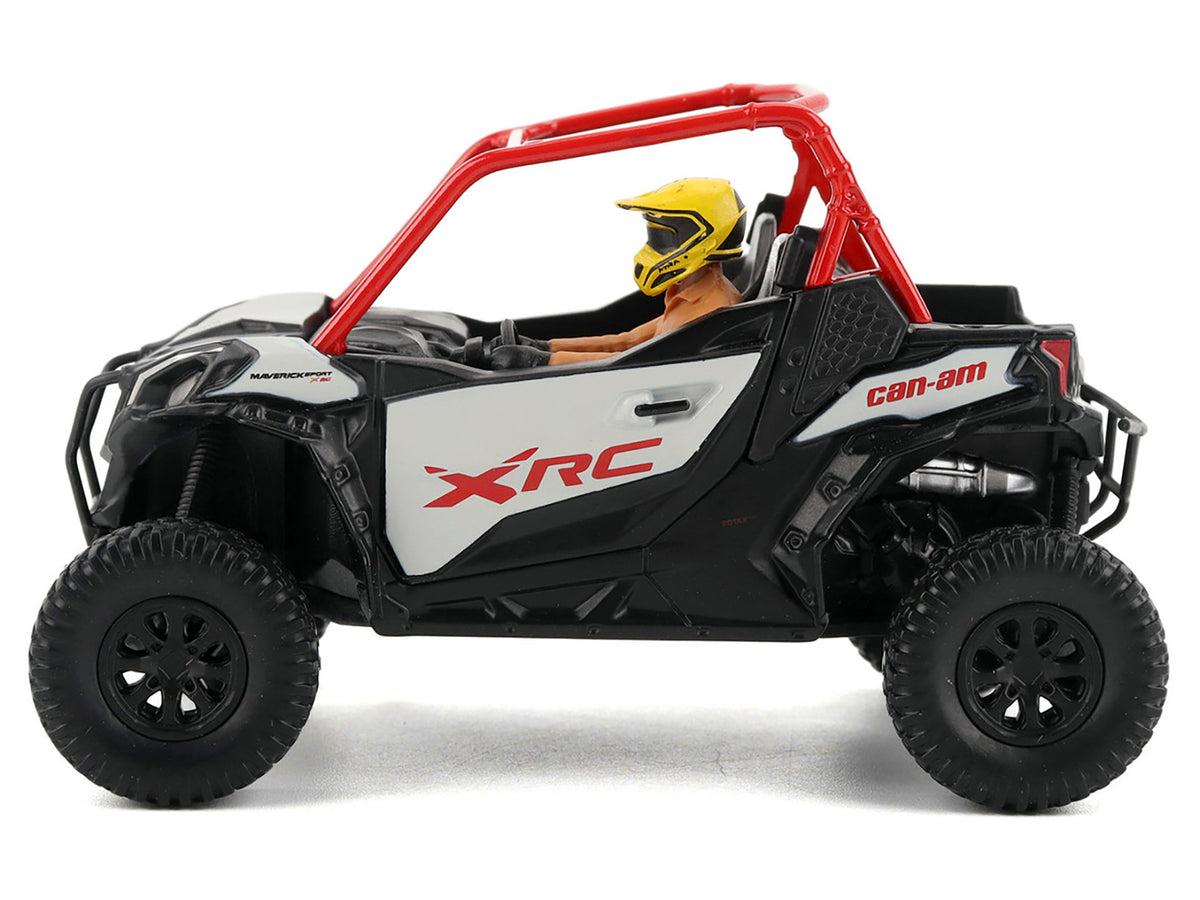 Can-Am Maverick Sport XRC 1000R Red and Gray with Driver Figure 1/32 Diecast Model by BRP Models - image 2