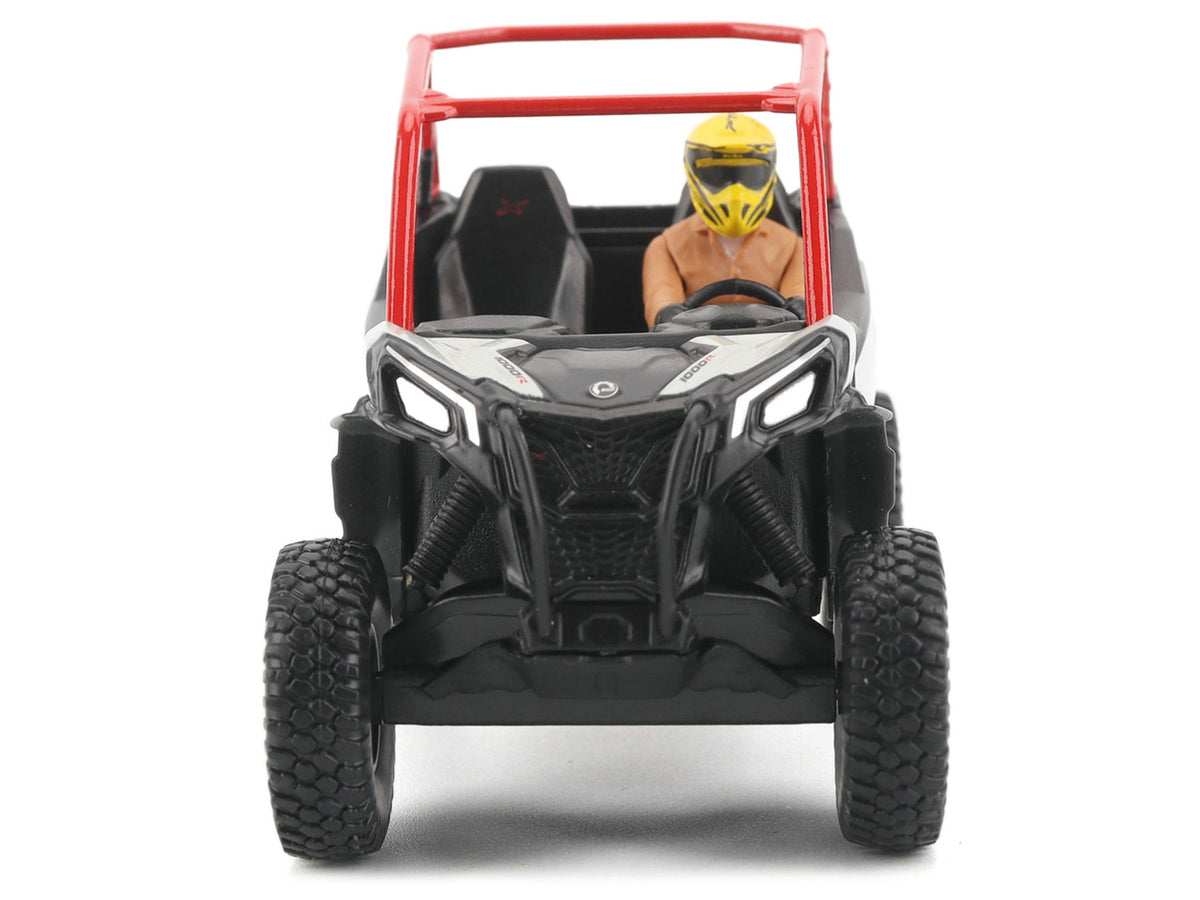 Can-Am Maverick Sport XRC 1000R Red and Gray with Driver Figure 1/32 Diecast Model by BRP Models - image 4