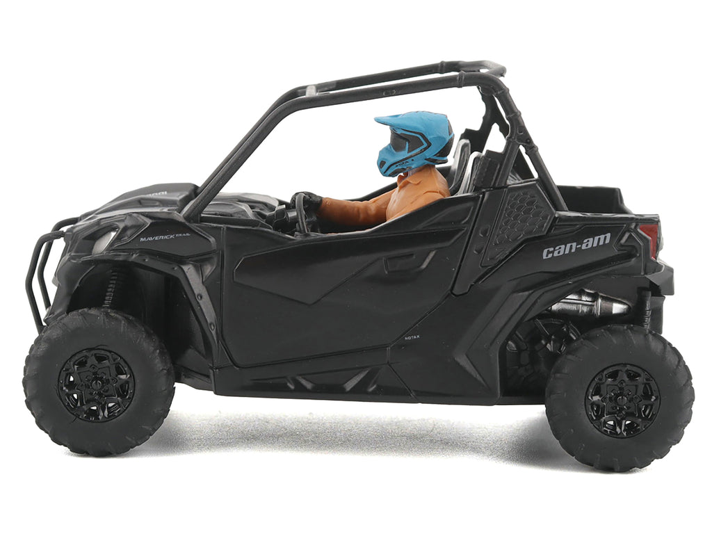 Can-Am Maverick Trail DPS 1000 Matt Black with Driver Figure 1/32 Diecast Model by BRP Models - image 2