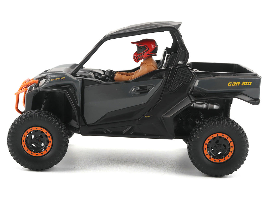 Can-Am Commander XT-P 1000R Gray and Orange with Driver Figure 1/32 Diecast Model by BRP Models - image 2