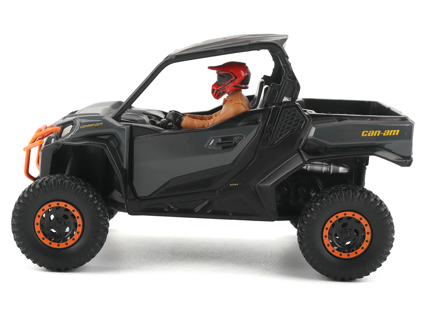 Can-Am Commander XT-P 1000R Gray and Orange with Driver Figure 1/32 Diecast Model by BRP Models - image 2
