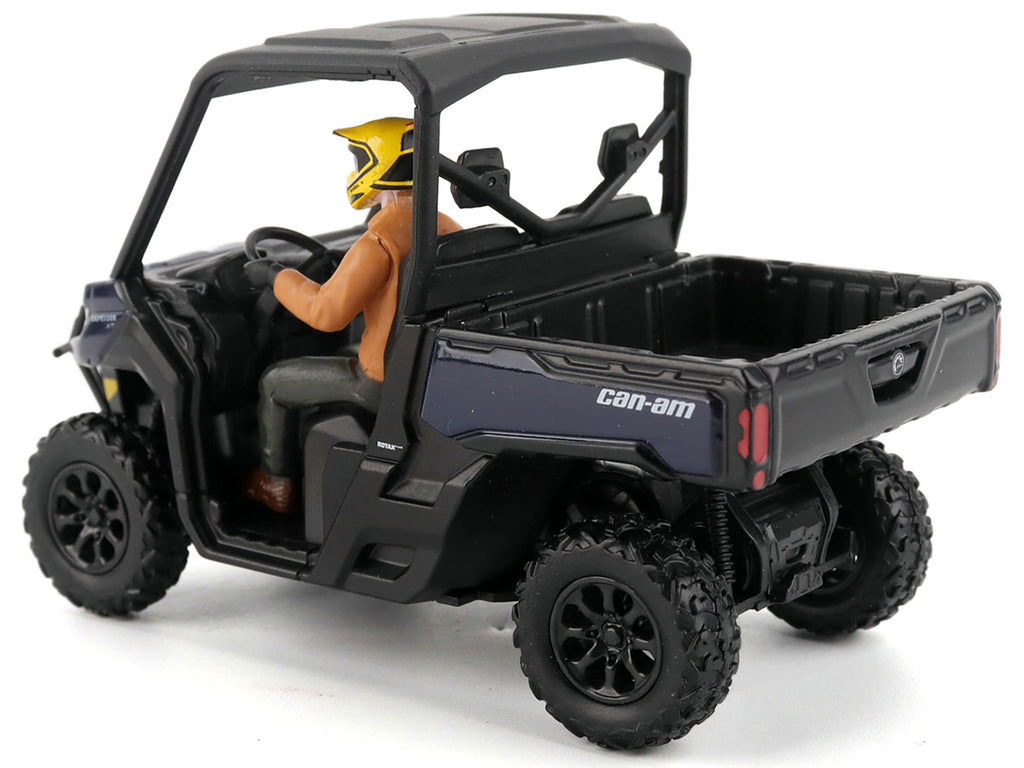 Can-Am Defender XT HD9 Navy Blue and Black with Driver Figure 1/32 Diecast Model by BRP Models - image 3