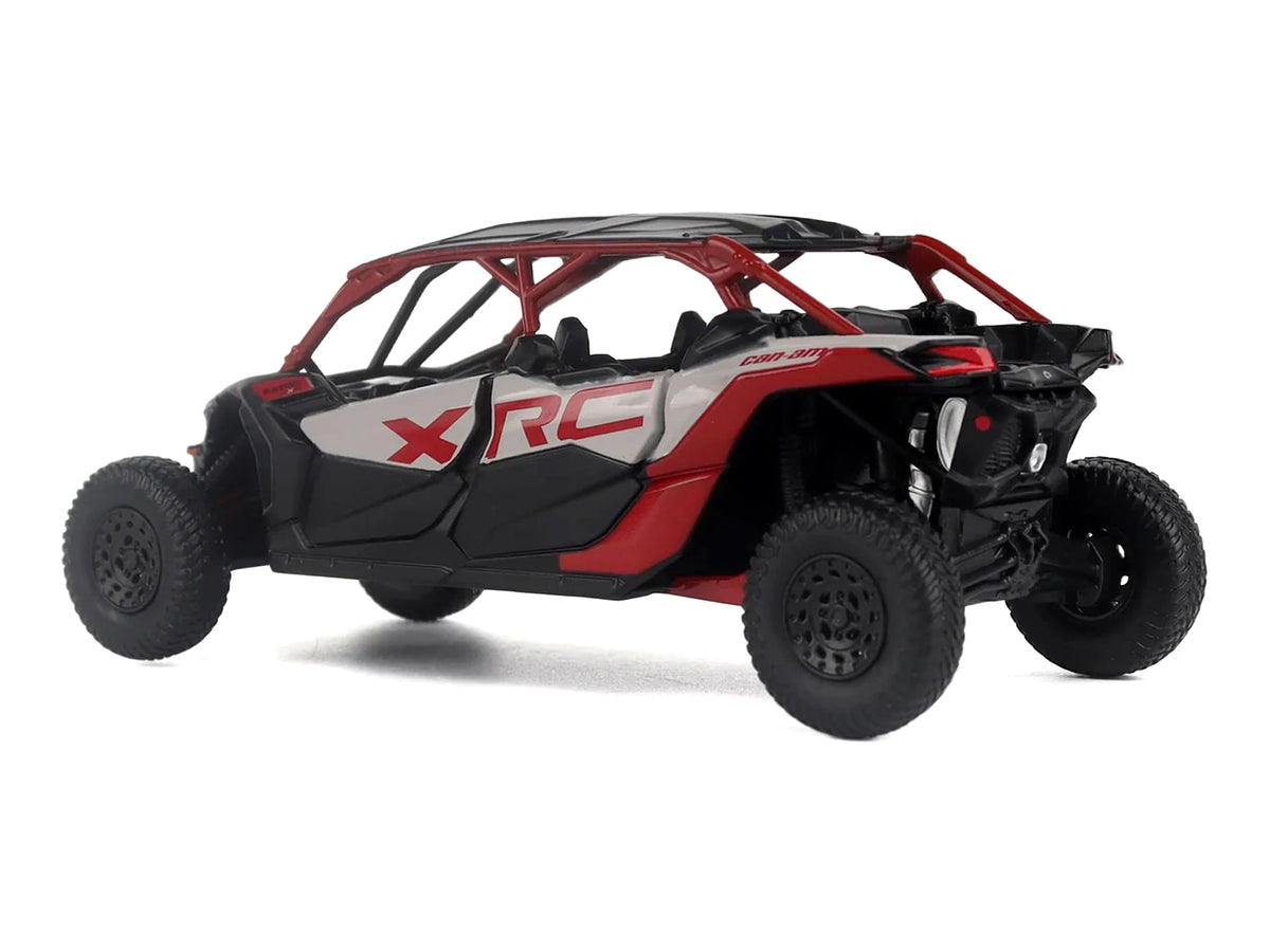 Can-Am Maverick X3 MAX X RC Turbo RR Gray and Red 1/32 Diecast Model by BRP Models - image 3