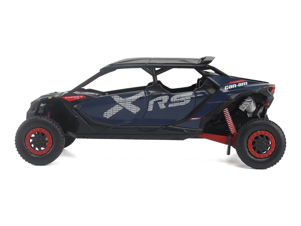 Can-Am Maverick R MAX X RS with Smart-Shox Dark Blue and Red 1/32 Diecast Model by BRP Models - image 2