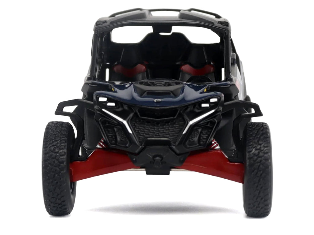 Can-Am Maverick R MAX X RS with Smart-Shox Dark Blue and Red 1/32 Diecast Model by BRP Models - image 4