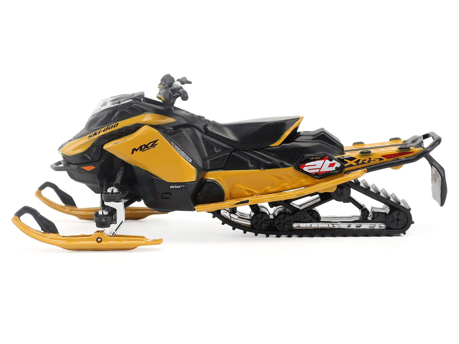 Ski-Doo MXZ XRS 20th Anniversary Snowmobile Yellow 1/32 Die Cast Model by BRP Models
