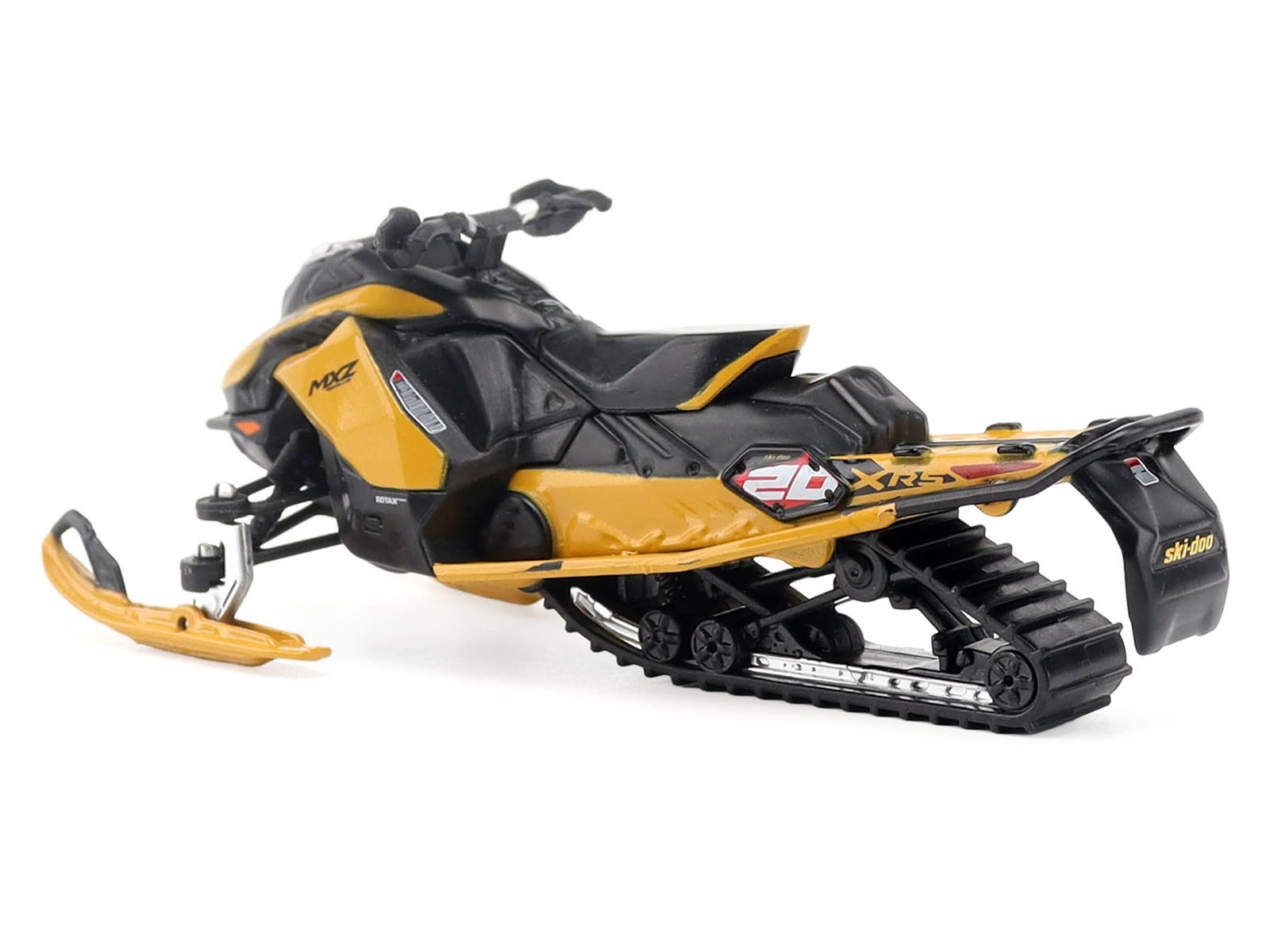 Ski-Doo MXZ XRS 20th Anniversary Snowmobile Yellow 1/32 Die Cast Model by BRP Models