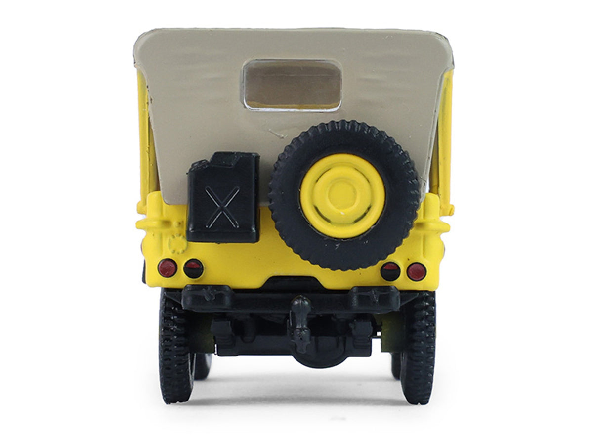 1942 Willys MB Jeep "Control Jeep - U.S. Army Air Forces" Yellow with Beige Top "Battalion 64" Series 6 1/64 Diecast Model Car by Greenlight - image 5