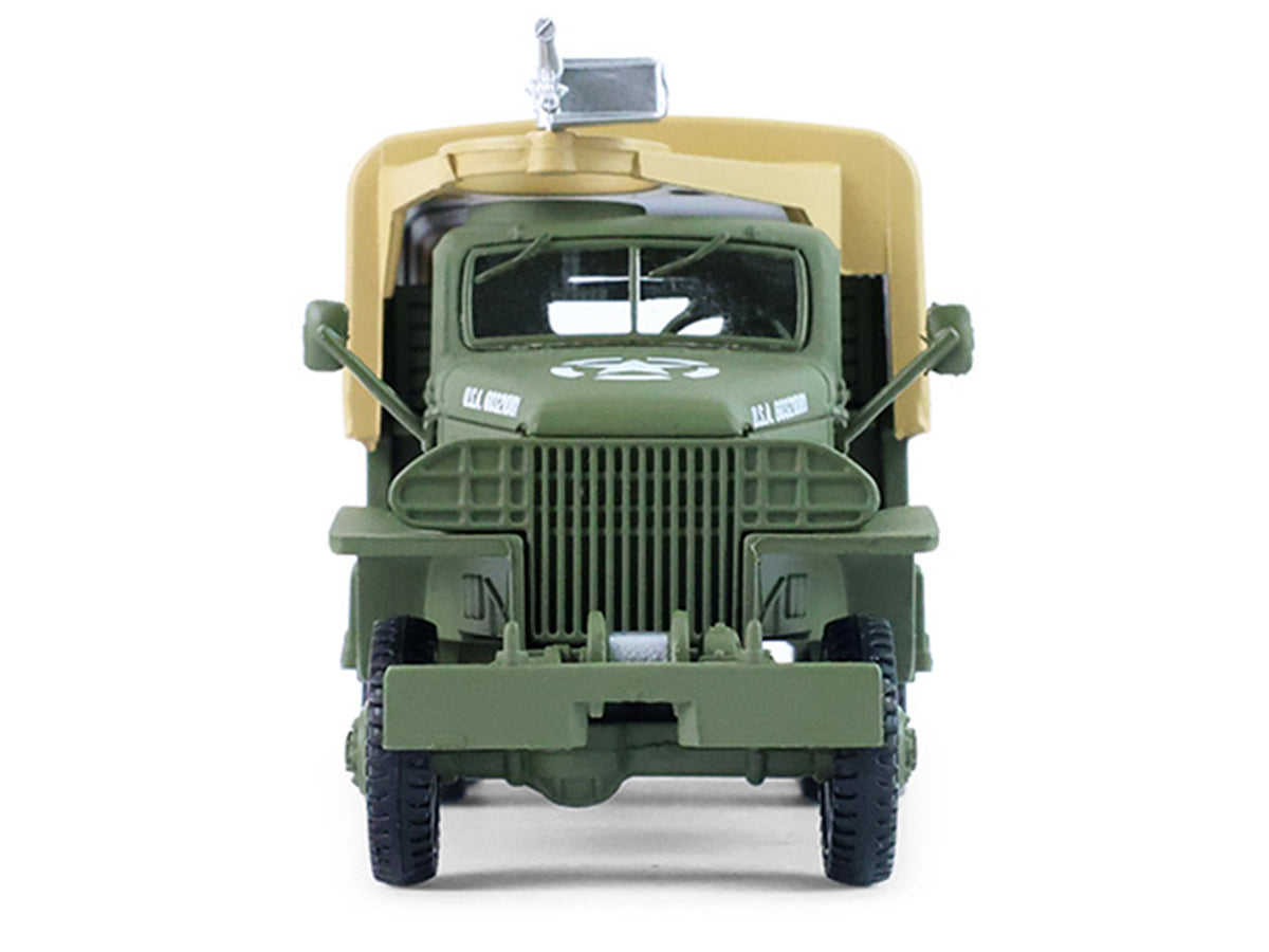 1944 GMC CCKW 353 A1 2.5T Truck "U.S. Army - WWII" Olive Drab with Tan Top "Battalion 64" Series 6 1/64 Diecast Model Car by Greenlight - image 4