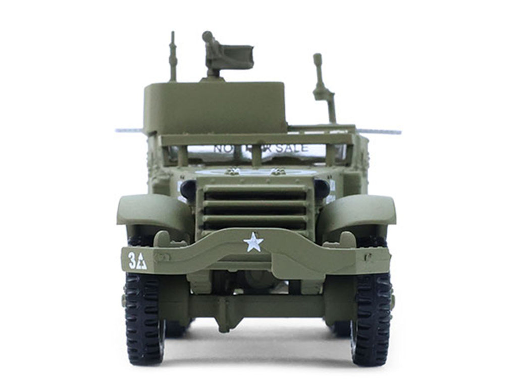 1940 M3 Half-Track Personnel Carrier "United States Army WWII" Olive Drab "Battalion 64" Series 6 1/64 Diecast Model Car by Greenlight - image 4