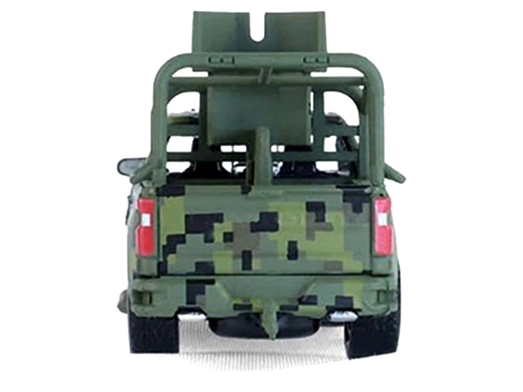 2021 Chevrolet Silverado LT Trail Boss Z71 Truck "Mexican Military" Green Digital Camouflage "Battalion 64" Series 6 1/64 Diecast Model Car by Greenlight - image 5