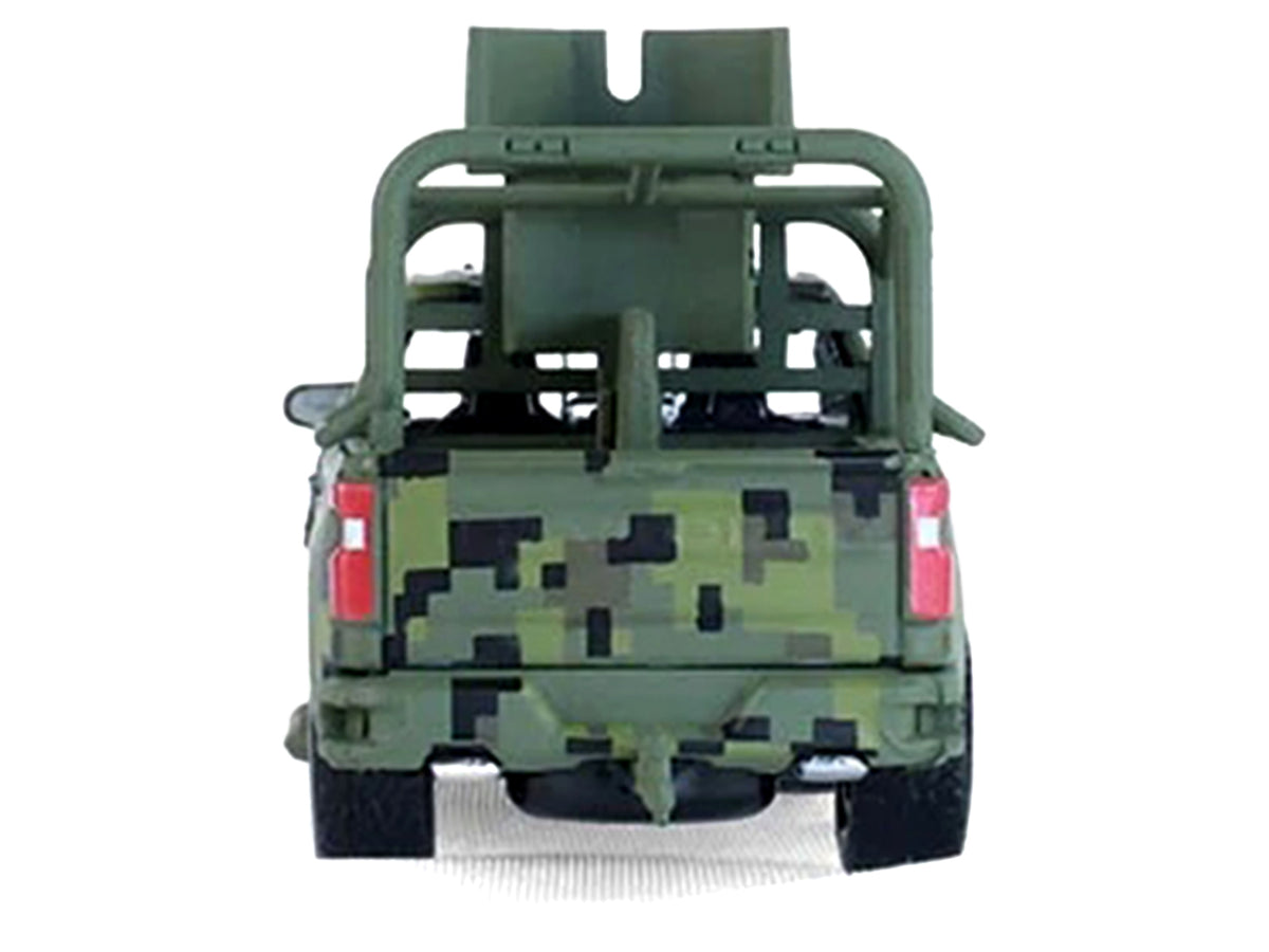 2021 Chevrolet Silverado LT Trail Boss Z71 Truck "Mexican Military" Green Digital Camouflage "Battalion 64" Series 6 1/64 Diecast Model Car by Greenlight - image 5