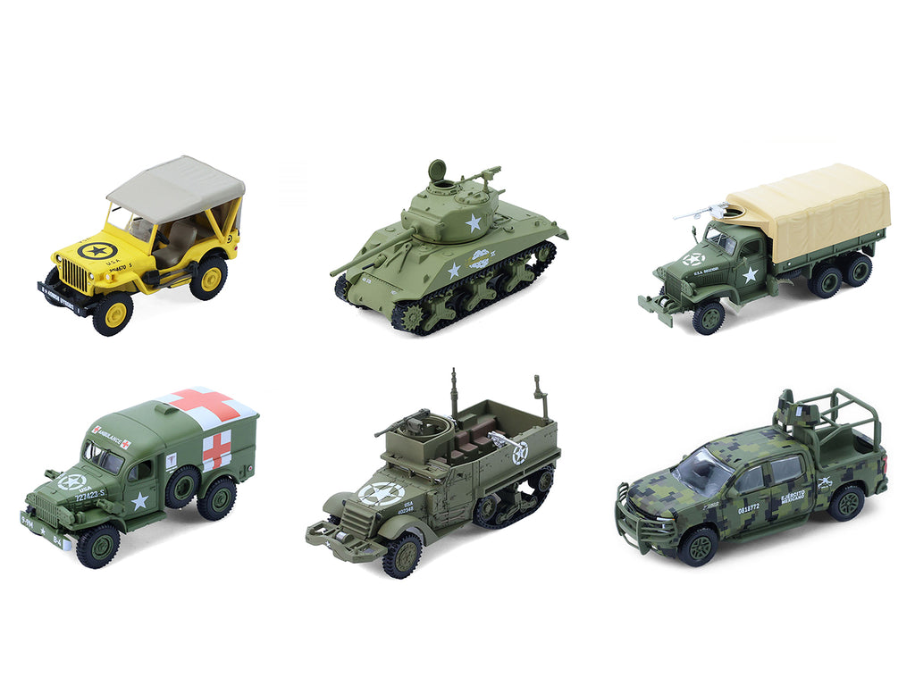 "Battalion 64" Series 6 Set of 6 pieces 1/64 Diecast Model Cars by Greenlight - image 2