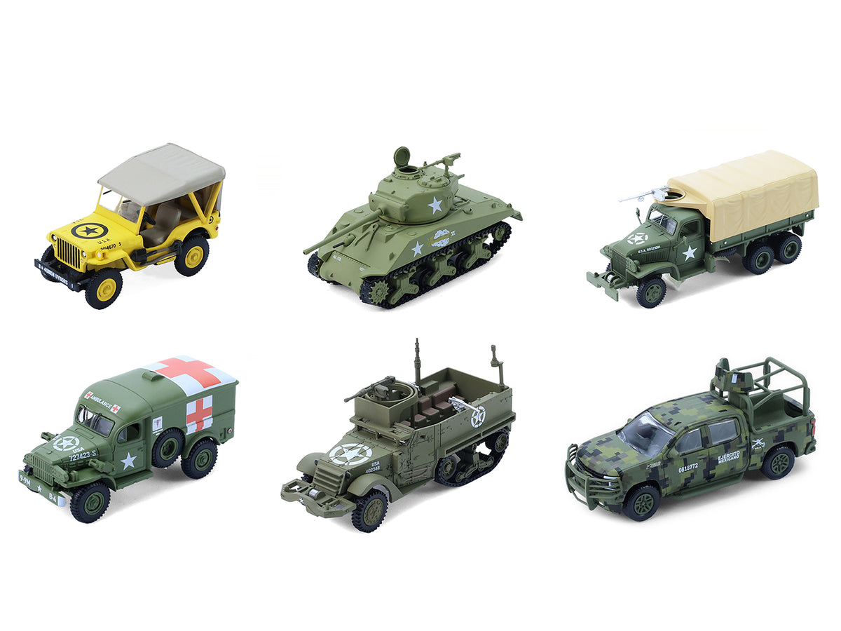 "Battalion 64" Series 6 Set of 6 pieces 1/64 Diecast Model Cars by Greenlight - image 2