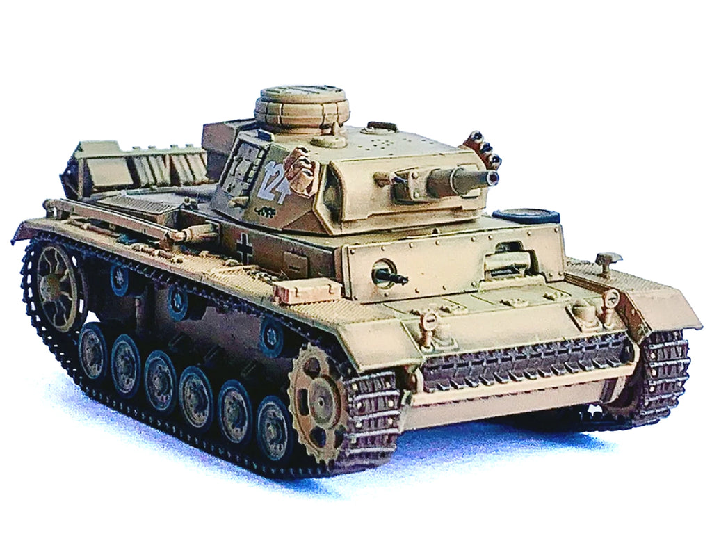 Germany Pz.Kpfw.III Ausf.N DAK Tank #124 "s.Pz.Abt.501 Tunisia Tiger Insignia" (1942/43) "NEO Dragon Armor" Series 1/72 Plastic Model by Dragon Models - image 3