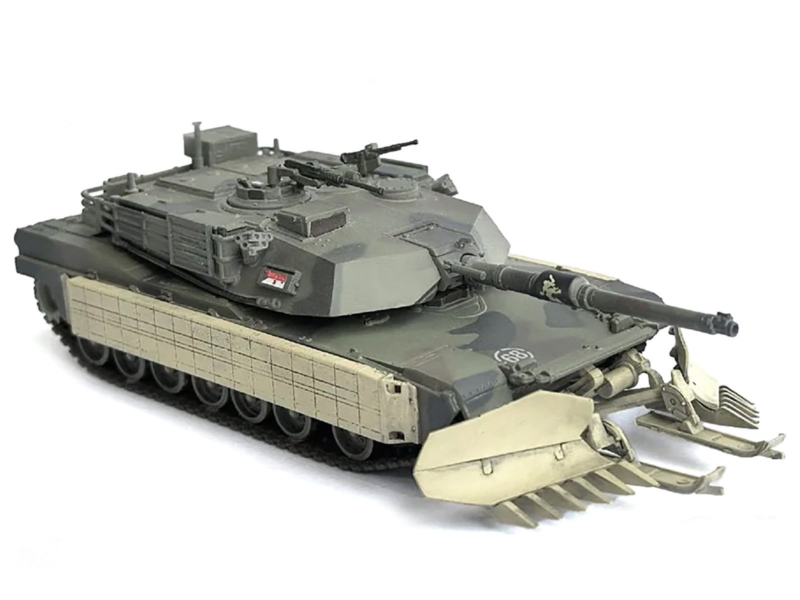 United States M1A1 AIM (Abrams Integrated Management) Tank with Mine Plow (Plowing Mode) #68 "United States Army" Olive Drab "NEO Dragon Armor" Series 1/72 Plastic Model by Dragon Models - image 3