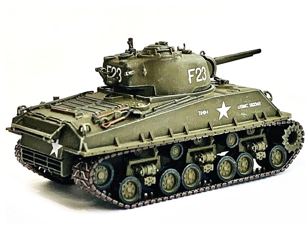 United States M4A3 HVSS POA-CWS-H5 Flamethrower Tank Olive Drab F-23 "US Marine Corps Korea" (1951) "NEO Dragon Armor" Series 1/72 Plastic Model by Dragon Models - image 4