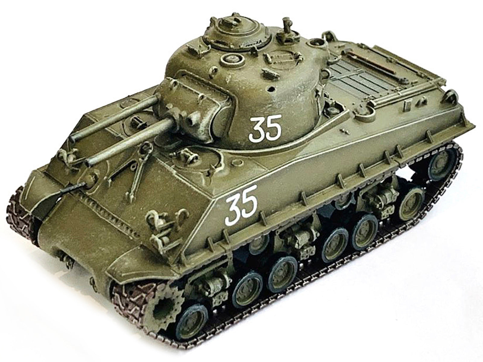 United States M4A3 HVSS POA-CWS-H5 Flamethrower Tank Olive Drab #35 "Hawaii" (1951) "NEO Dragon Armor" Series 1/72 Plastic Model by Dragon Models - image 3